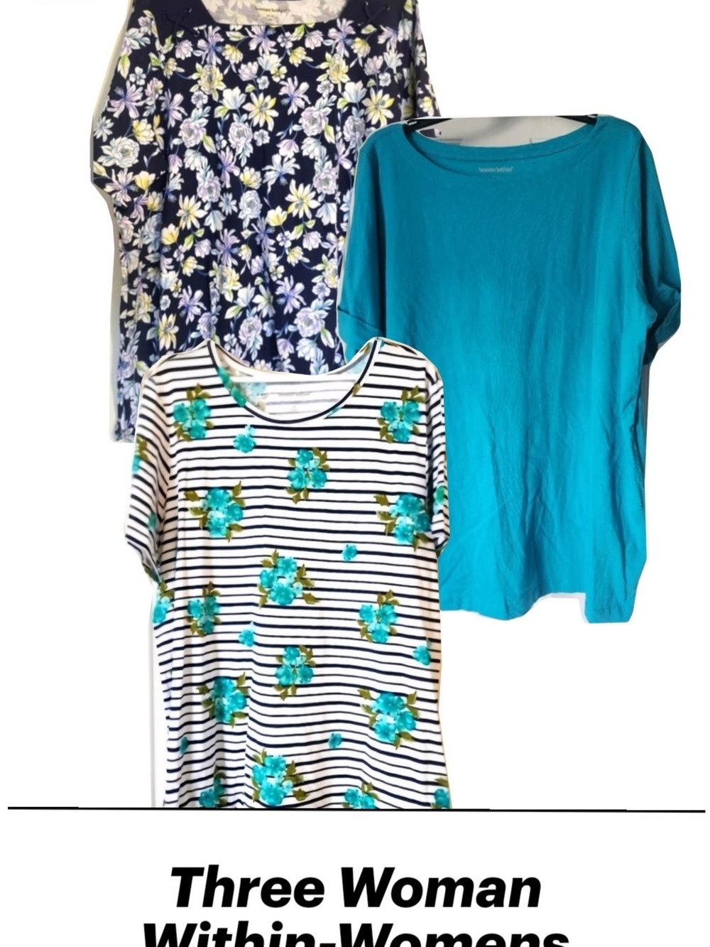 Three Woman Within Tops 1x & 2x EUC